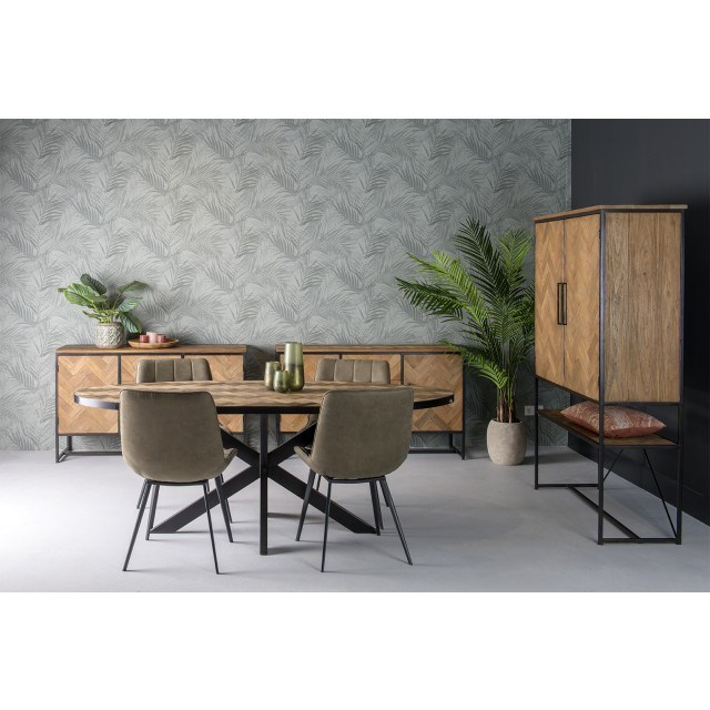 Livingfurn eetkamertafel accent ovaal teak hout 240cm - 2058541 large