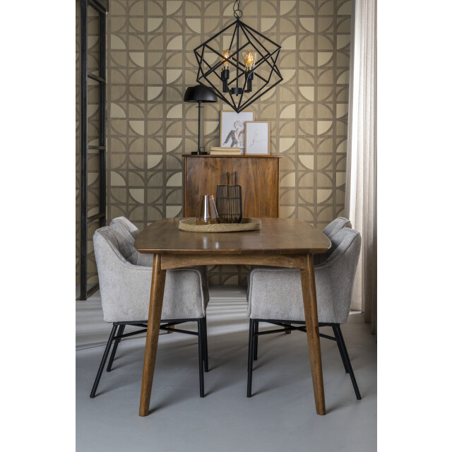 Livingfurn eetkamertafel elias 200cm- klassieke eettafel mangohout - 2061617 large