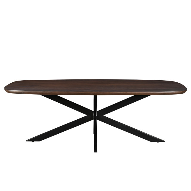 Livingfurn eetkamertafel jesper danish oval brown 210cm mangohout 2834826 large