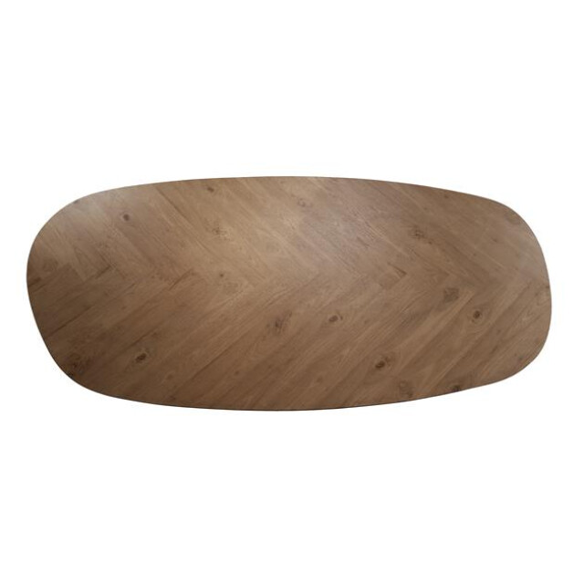Hoyz eetkamertafel 180 organisch gerecycled teakhout fineer 2917023 large
