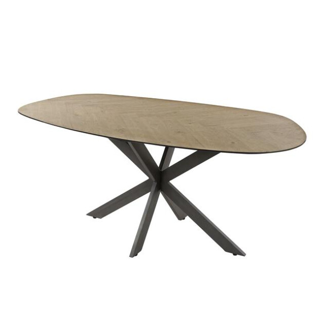 Hoyz eetkamertafel 180 organisch gerecycled teakhout fineer 2917023 large