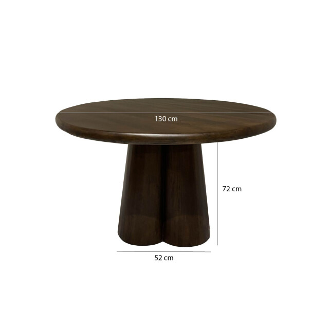 Livingfurn eetkamertafel brix clubs 130cm mangohout 2630764 large