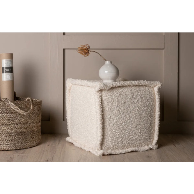 Nest living Quinty bouclé poef 40 x 40 cm 2922568 large