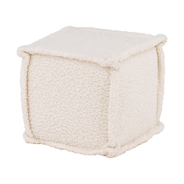 Nest living Quinty bouclé poef 40 x 40 cm 2922568 large