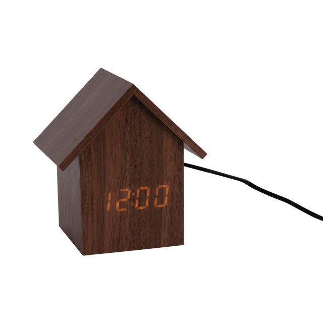 Karlsson wekker house led donker hout 2843939 large