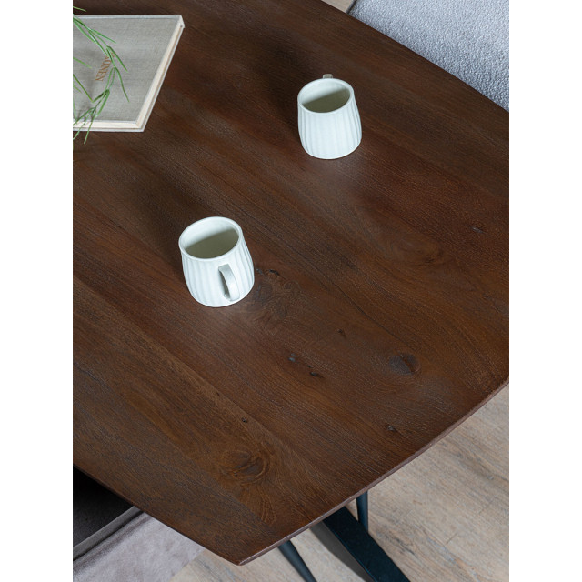 Home67 Eettafel felix espresso mangohout 220 x 100 cm 2881146 large