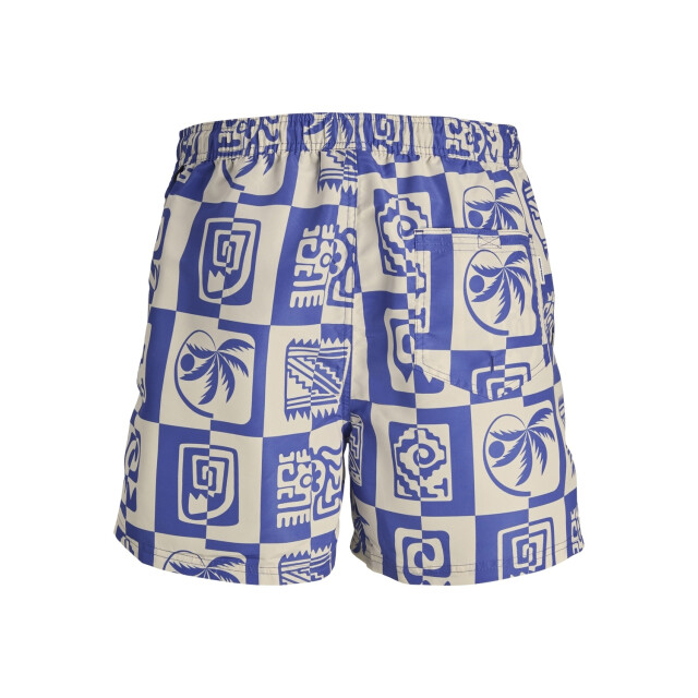 Jack & Jones Heren zwemshort oceanday print blauw 12257049-BLUE large