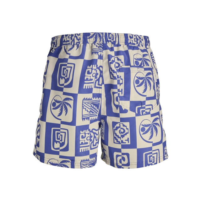 Jack & Jones Heren zwemshort oceanday print blauw 12257049-BLUE large