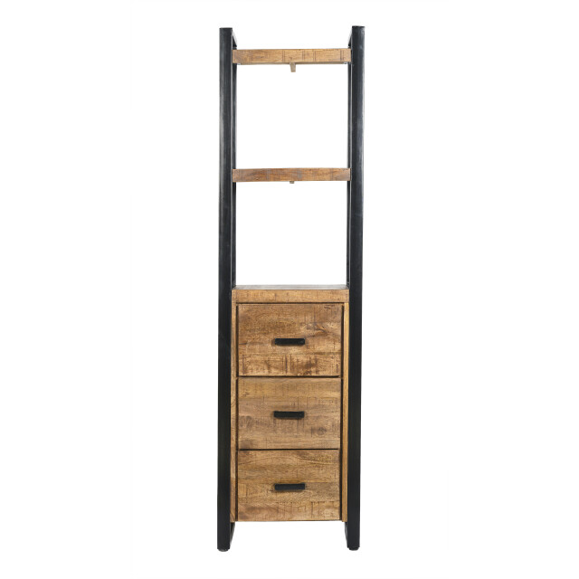 Livingfurn boekenkasten nairobi 3 laden 200cm mangohout 2059048 large