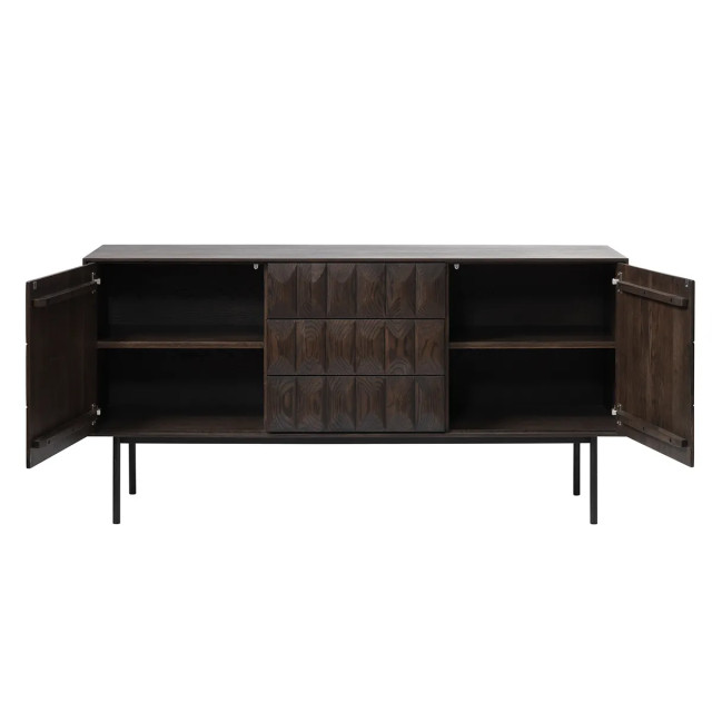 Olivine Vanja houten sideboard donker 160 x 45 cm 2418613 large