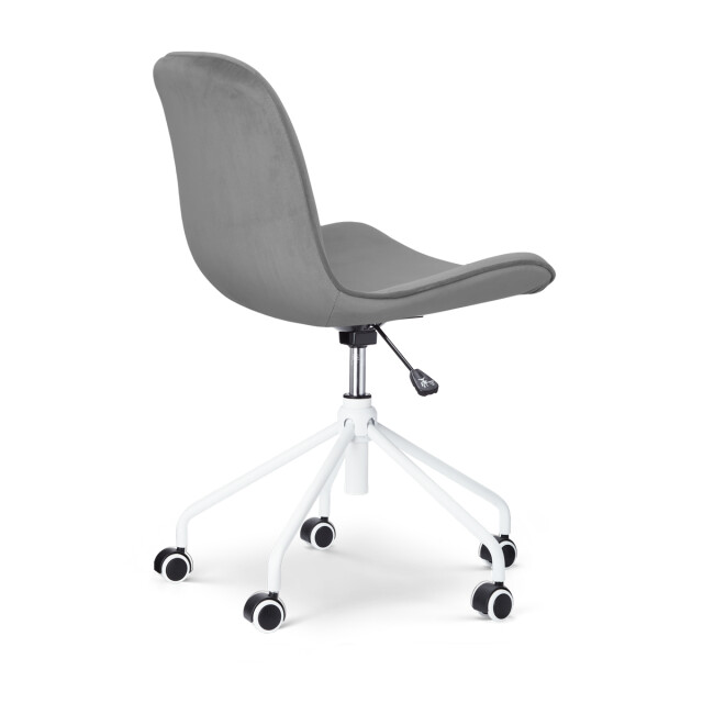 Nolon Nout-fé bureaustoel velvet wit onderstel set van 2 2832730 large