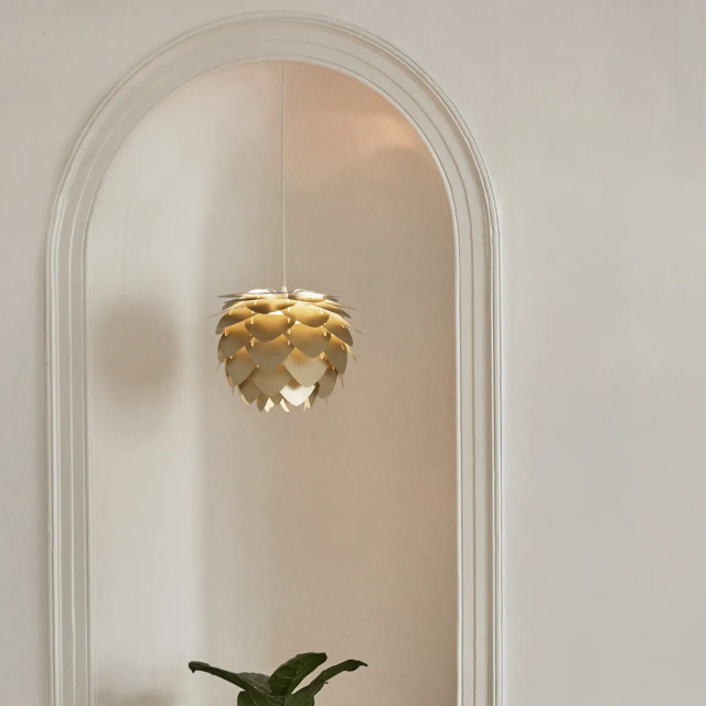 Umage Aluvia mini hanglamp brushed brass met koordset zwart Ø 40 cm 2925081 large