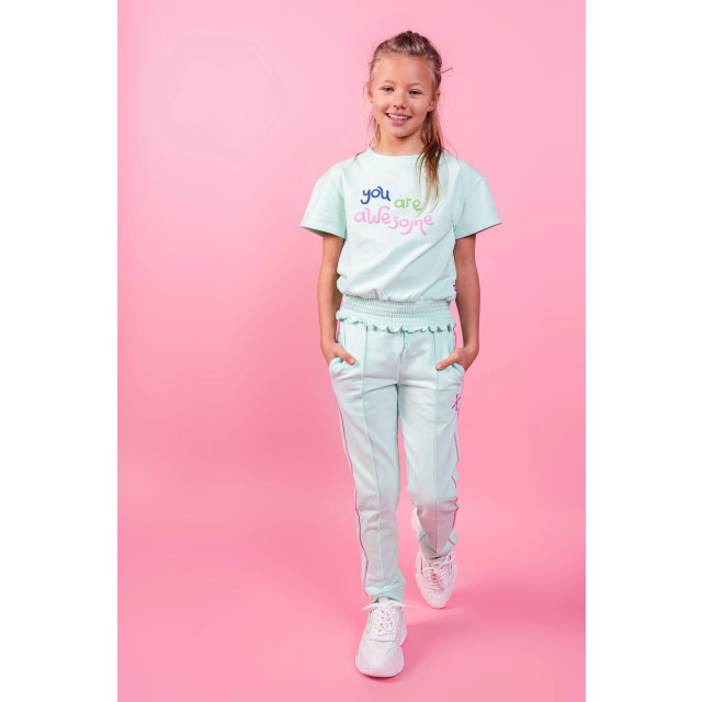 MAYCE Meisjes sweat top mint MY402-5302-303 large