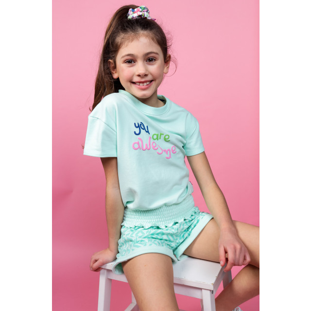 MAYCE Meisjes sweat top mint MY402-5302-303 large