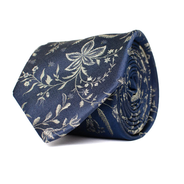 Tresanti Benzo | silk tie with leaves | TRTIHE328-900 large