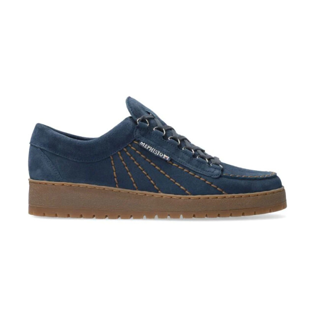 Mephisto Rainbow Veterschoenen Blauw Rainbow large