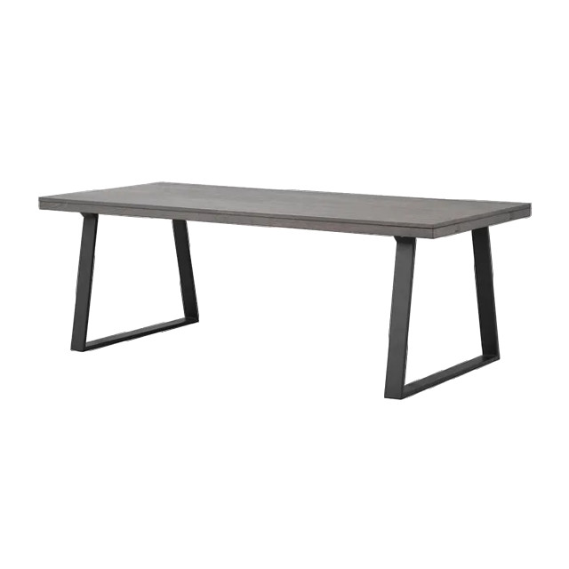 Rowico Home Brooklyn verlengbare eettafel donker eiken zwart metalen onderstel 220 x 95 cm 2431237 large