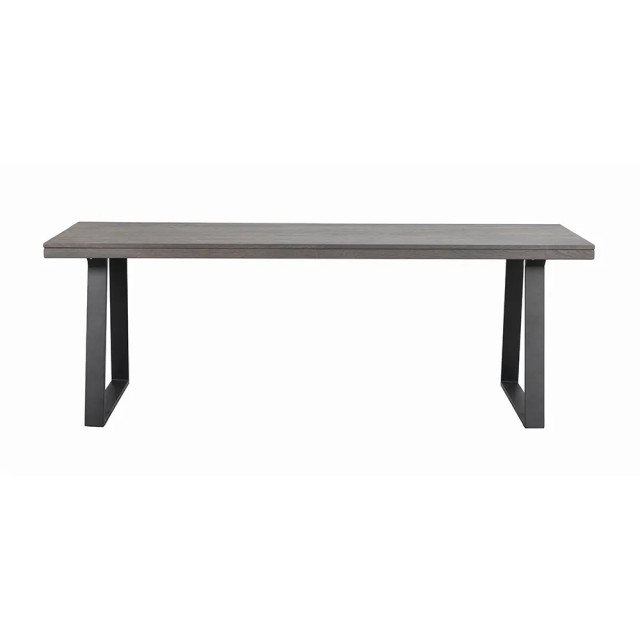 Rowico Home Brooklyn verlengbare eettafel donker eiken zwart metalen onderstel 220 x 95 cm 2431237 large