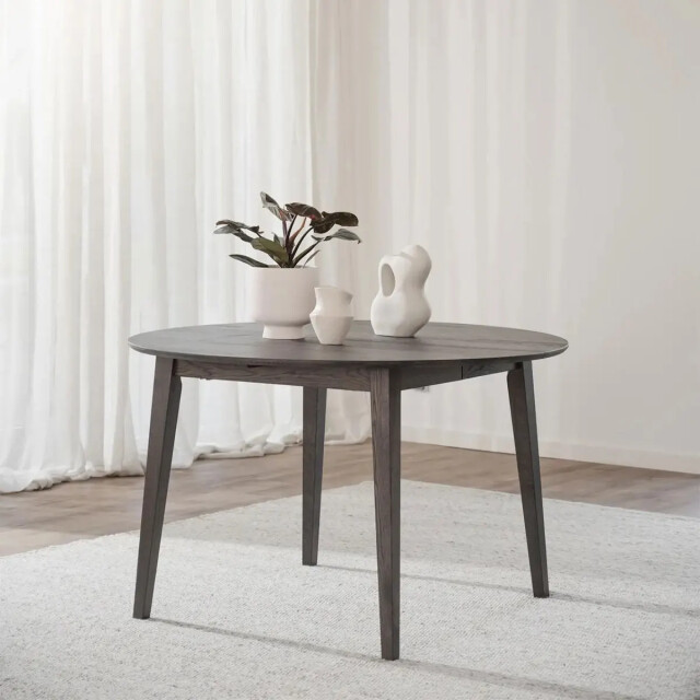 Rowico Home Filippa uitschuifbare eettafel donker Ø120 cm 2430618 large