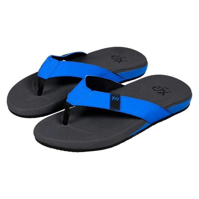 XQ Xq heren teenslippers ergonomisch antraciet/blauw 121992002-ANTRA/BLUE large