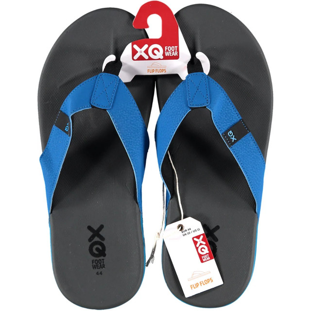 XQ Xq heren teenslippers ergonomisch antraciet/blauw 121992002-ANTRA/BLUE large