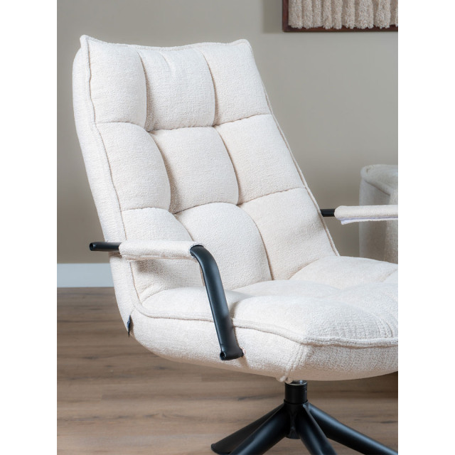 Home67 Fauteuil dorus arm bouclé naturel 2925330 large