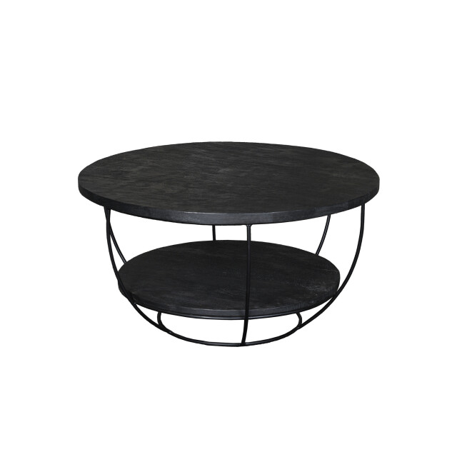 Livingfurn salontafel evan norris 65 cm mangohout / gecoat staal 2926149 large