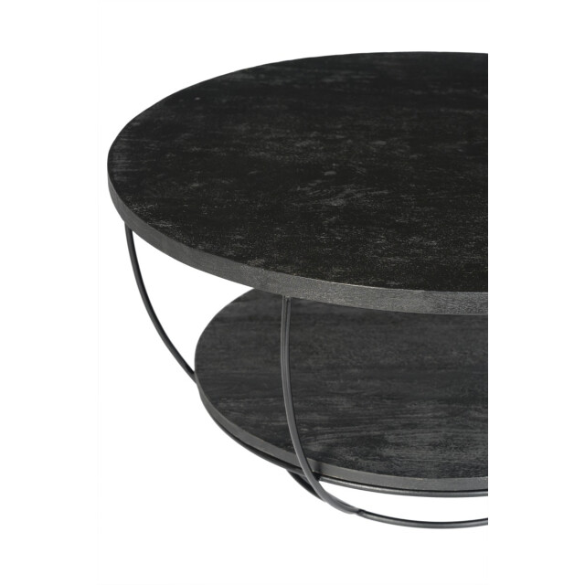 Livingfurn salontafel evan norris 65 cm mangohout / gecoat staal 2926149 large