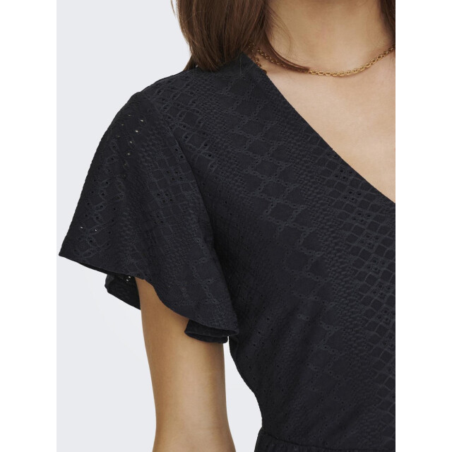 Only Onlsandra ss v-neck dress jrs navy 4409.37.0061 large