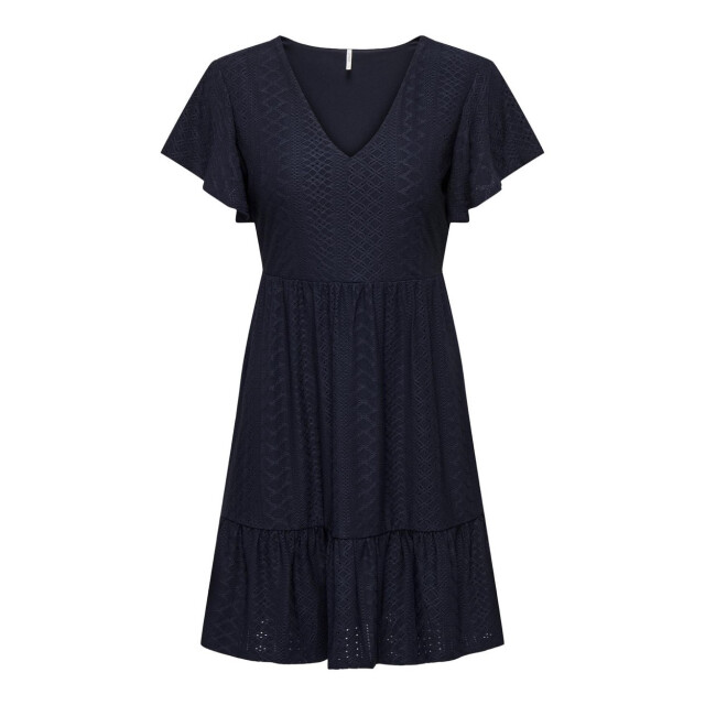 Only Onlsandra ss v-neck dress jrs navy 4409.37.0061 large