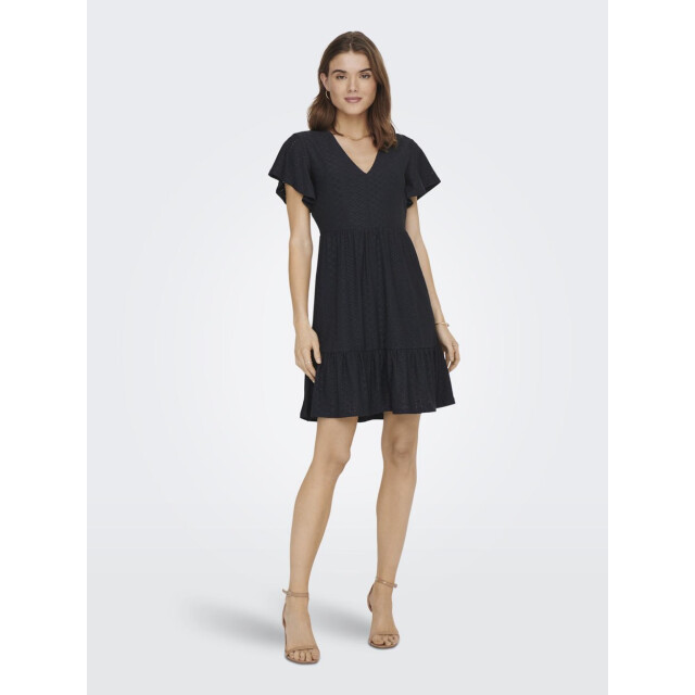 Only Onlsandra ss v-neck dress jrs navy 4409.37.0061 large