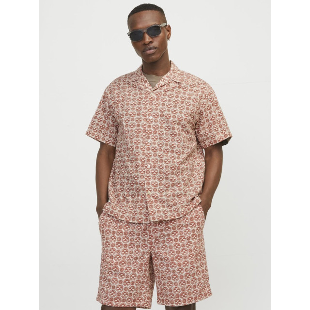 Jack & Jones Jorluke seersucker resort shirt ss dessin 5319.79.0004 large