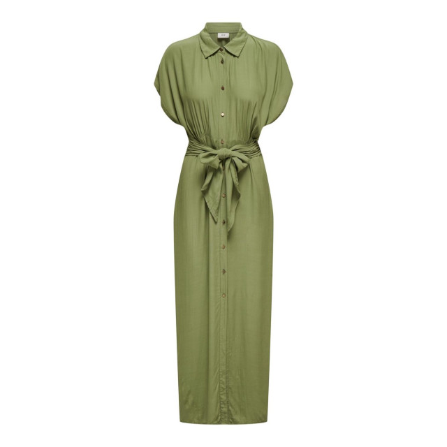 Jacqueline de Yong Jdysonya ss maxi shirt dress wvn army 4419.26.0017 large