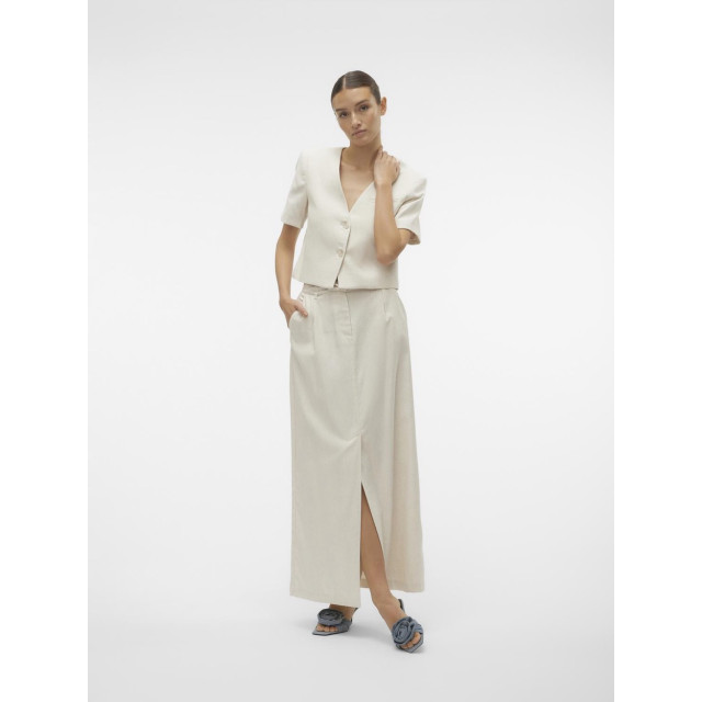 Vero Moda Vmflorence hw long linen skirt beige 4479.05.0001 large