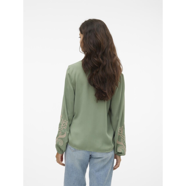 Vero Moda Vmnora ls top wvn olijf 4389.22.0013 large