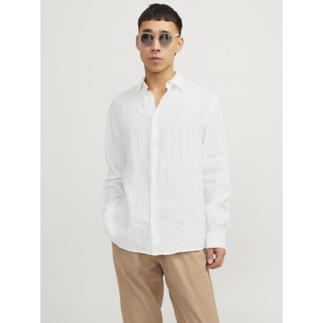 Jack & Jones Jprcclawrence linen shirt ls sn off-white 5309.02.0117 large