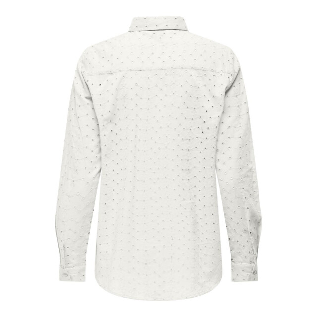 Only Onlalfie nice emb ls high low shirt off-white 4309.02.0154 large