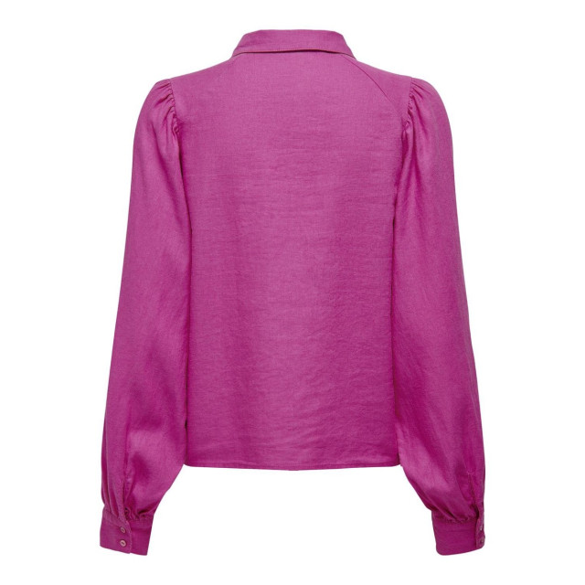 Only Onlcaro ls linen bl puff shirt cc fuchsia 4309.56.0014 large