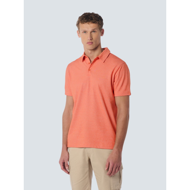 No Excess Polo 2 coloured pique zalmpeach 5369.67.0019 large