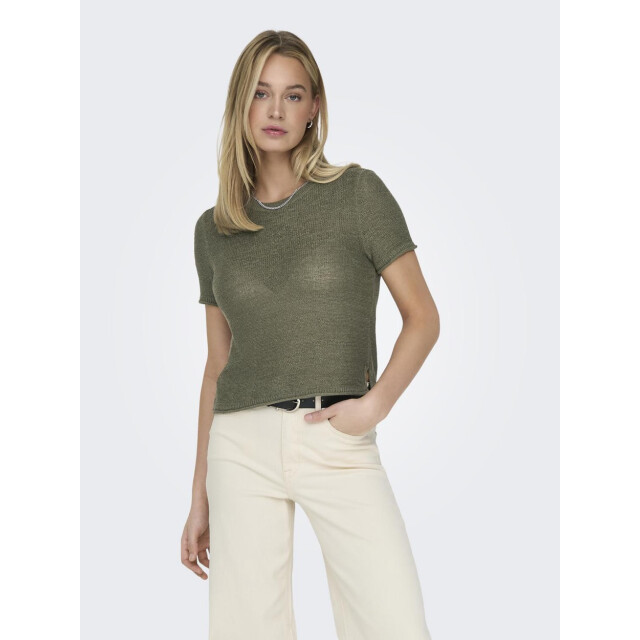 Only Onlsunny ss pullover nca knt army 4382.26.0029 large