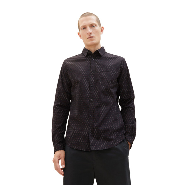 Tom Tailor Fitted printed strech shirt dessin 5309.89.0022 large