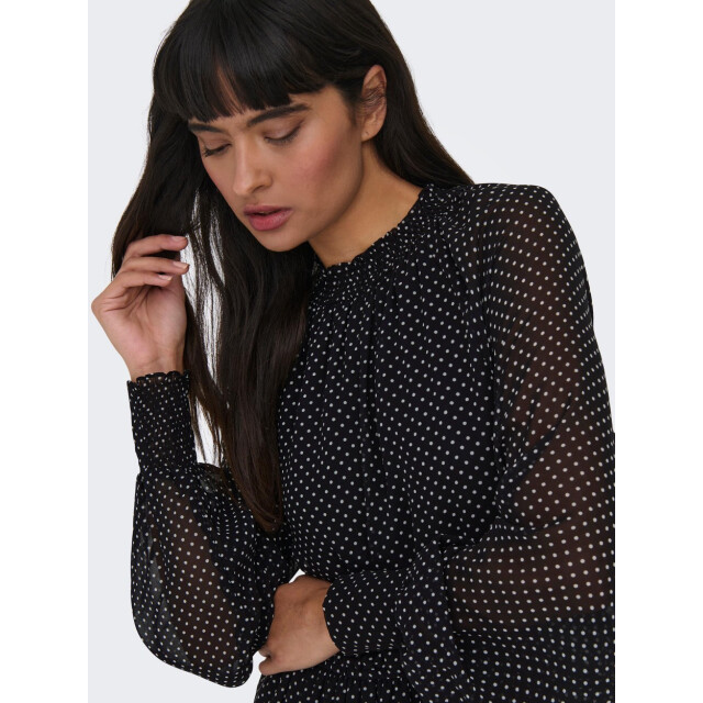 Only Onlisabella ls short highneck dress dessin 4409.89.0334 large