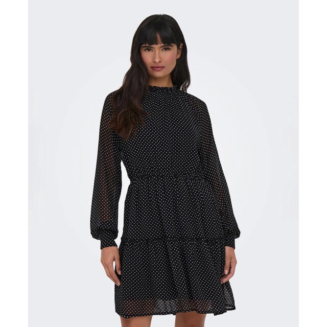 Only Onlisabella ls short highneck dress dessin 4409.89.0334 large