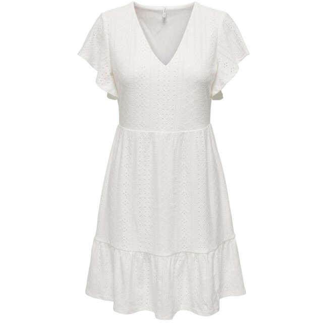 Only Onlsandra ss v-neck dress jrs off-white 4409.02.0044 large