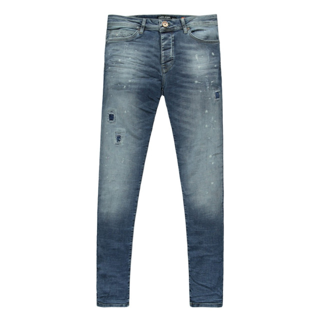 Cars Aron super skinny damage dark used blue denim 5101.35.0108 large