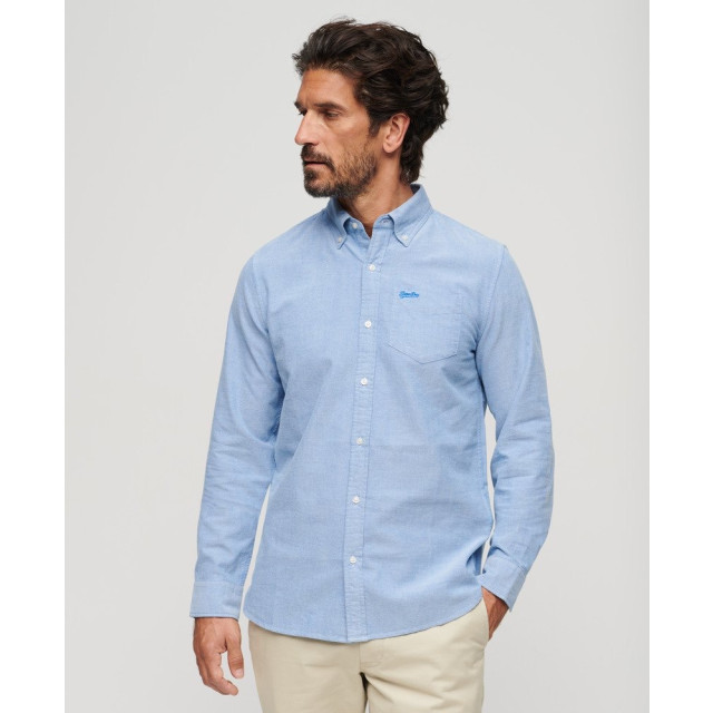 Superdry Organic cotton long sleeve oxfort shirt licht 5309.31.0067 large