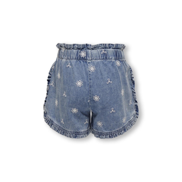 Only Kogdandy embroidery frill dnm short blue denim 2150.35.0070 large