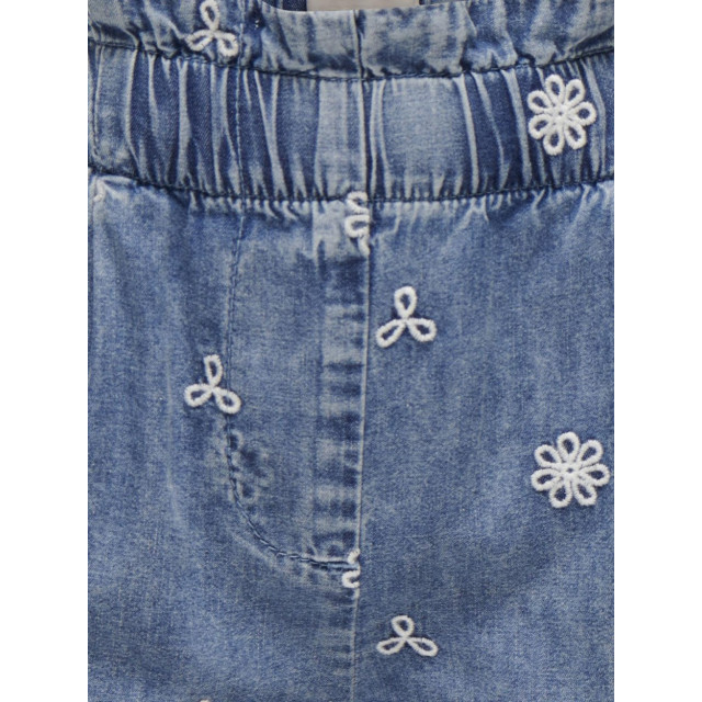 Only Kogdandy embroidery frill dnm short blue denim 2150.35.0070 large