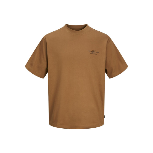 Jack & Jones Jprblachad branding ss crew neck te camel 5339.76.0016 large