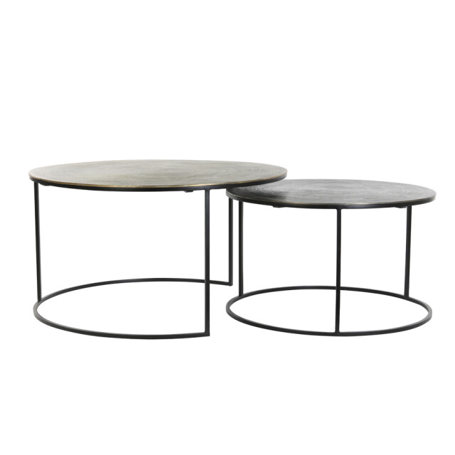 Light & Living salontafel primo Ø76x41cm - set van 2 2394274 large